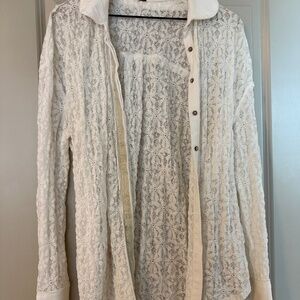 Free People Button Up Tunic